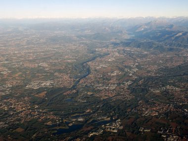Uçak görünümünden İtalya