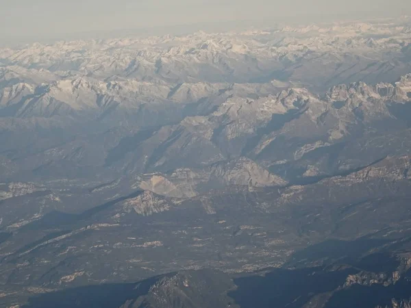 Mountains View Airplane — Stock Photo, Image