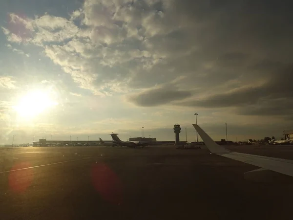 Belle Vue Sur Aéroport Sunrise — Photo