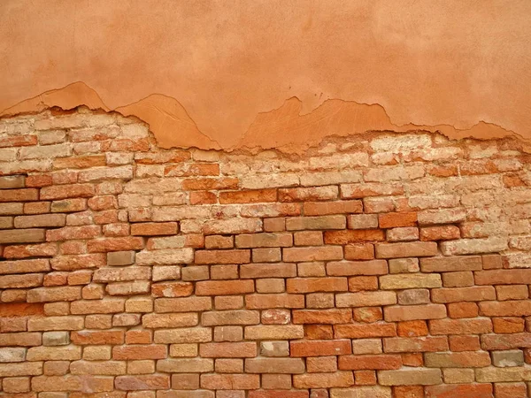 Orange Vintage Brick Wall — Stock Photo, Image