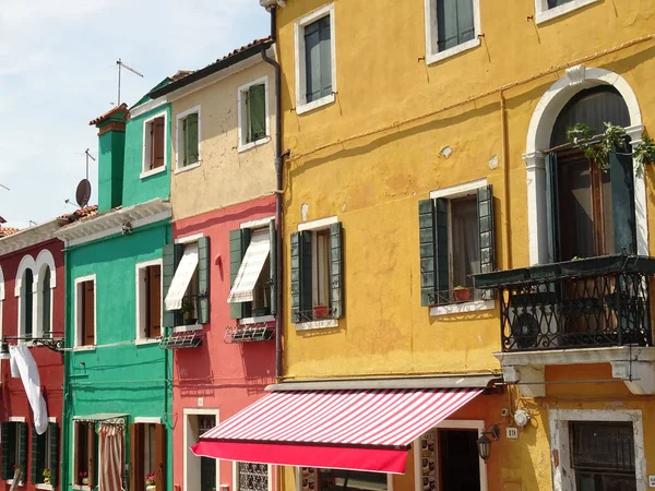 Colorful House Facades in Burano, Italy