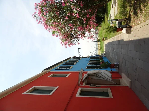 Maison Colorée Façades Burano Italie — Photo