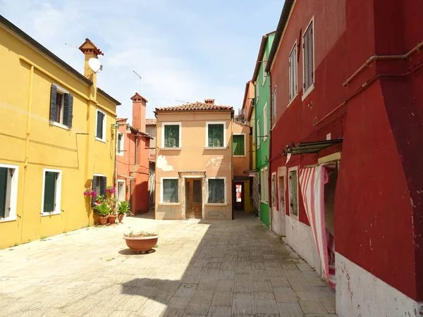 Kolorowy Dom Ades Burano Włochy — Zdjęcie stockowe