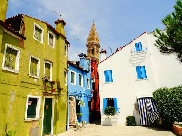 Kleurrijke Huis Ades Burano Italië — Stockfoto