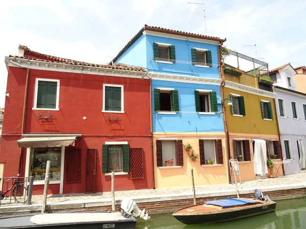 Colorida Casa Ades Burano Italia — Foto de Stock