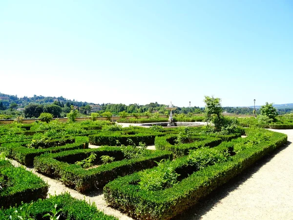 Castle Garden Firenze Olaszország — Stock Fotó