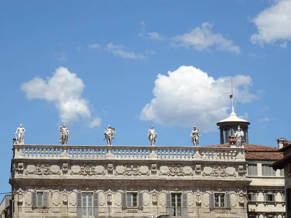 Fachada Arquitetura Tradicional Italiana — Fotografia de Stock