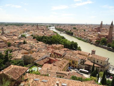 Floransa nehir ve Şehir Manzaralı