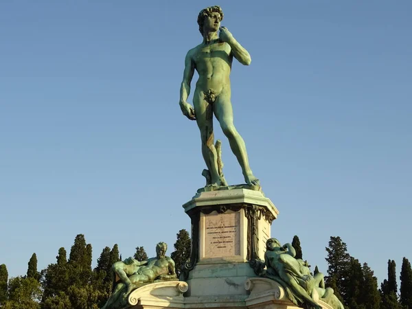 David Pomnik Florece Włochy — Zdjęcie stockowe