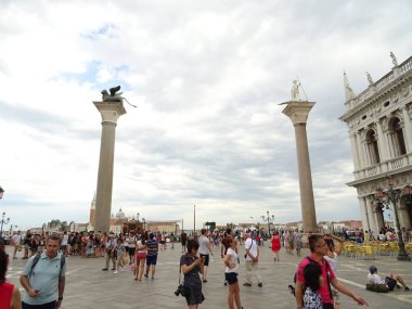 Piazza San Marco manzarası, Venedik, Italya