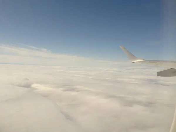 Clouds View Airplane — Stock Photo, Image