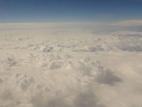 Vista Nuvens Avião — Fotografia de Stock