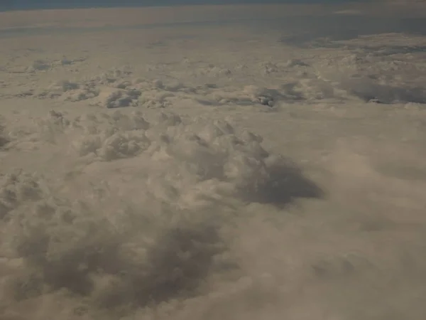 Vista Nuvens Avião — Fotografia de Stock