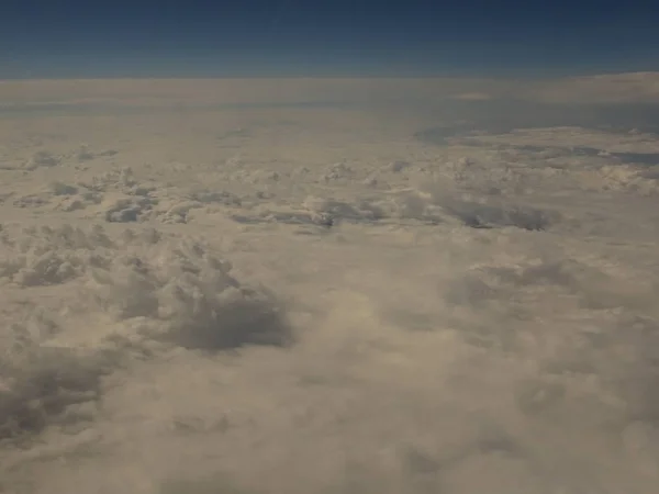 Vista Nuvens Avião — Fotografia de Stock