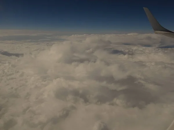 Vista Nuvens Avião — Fotografia de Stock