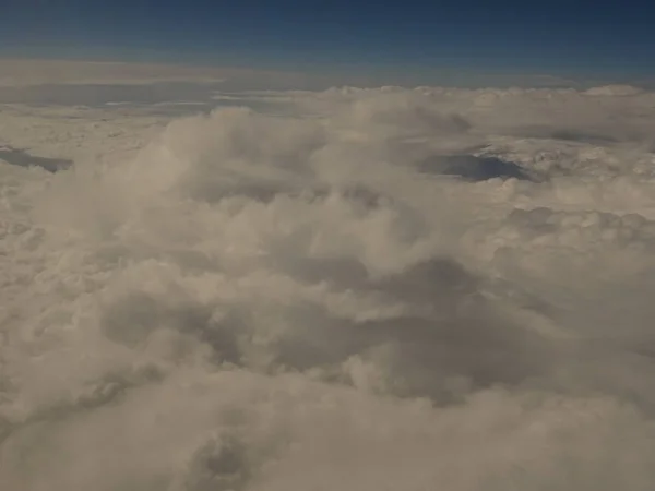 Vista Nuvens Avião — Fotografia de Stock