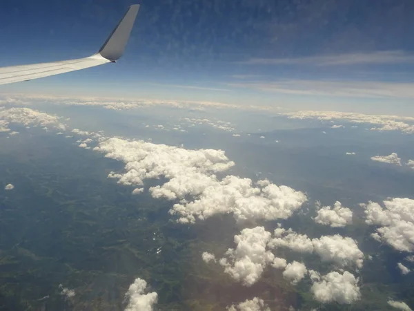 Vista Nuvole Dall Aereo — Foto Stock