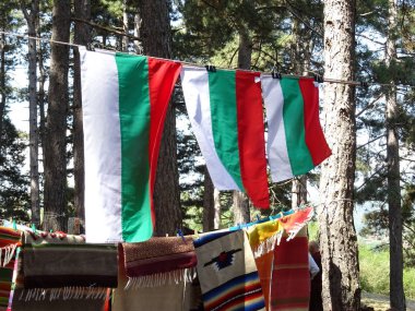 Bulgaristan Ulusal bayrağı arka planı