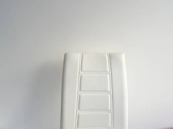 White Chair Back White Background — Stock Photo, Image
