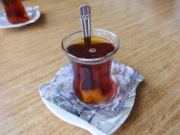 Chá Turco Copo Pequeno — Fotografia de Stock
