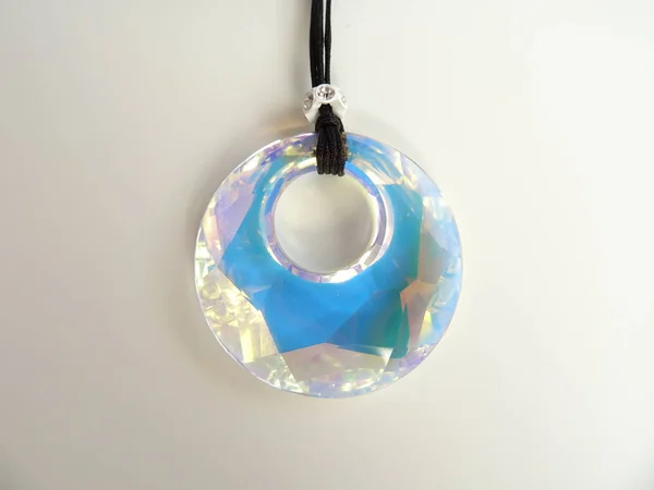 Crystal Hole Necklace Pendant — Stock Photo, Image