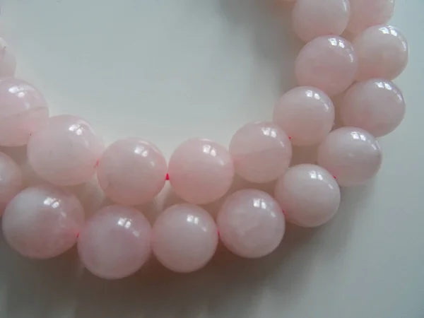 Pink Quartz Beads String
