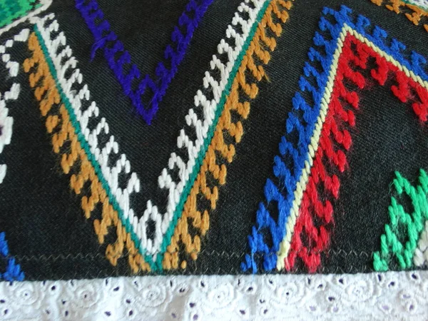 Traditional Bulgarian Dress Patterns — Stock Photo, Image