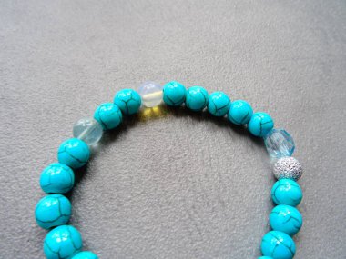 Turqouise Değerli Taş Bilezik, yakın çekim