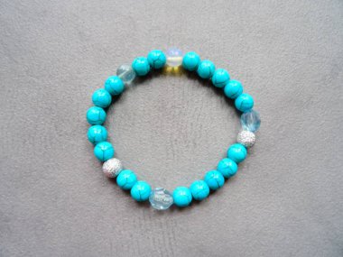Turqouise Değerli Taş Bilezik, yakın çekim