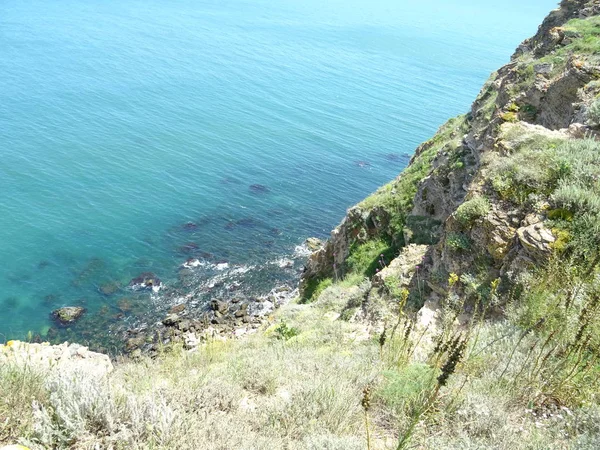 Вид Kaliakra Природний Заповідник Узбережжі Чорного Моря Болгарія — стокове фото