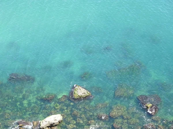 Vista Costa Del Mar Rocoso Desde Arriba —  Fotos de Stock