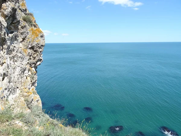 Widok Morze Skałą — Zdjęcie stockowe