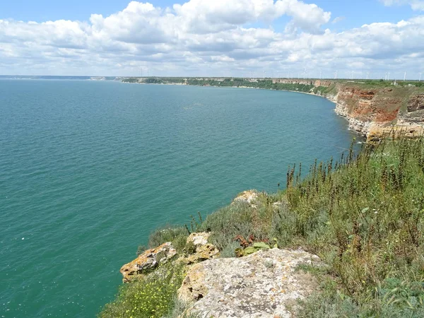 Rocky Sea Coast Vista Dall Alto — Foto Stock