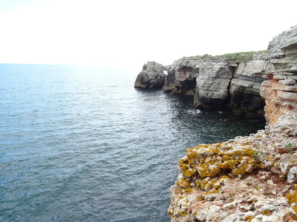 Vista Paisagem Marinha Porto Papel Parede Fundo Close — Fotografia de Stock