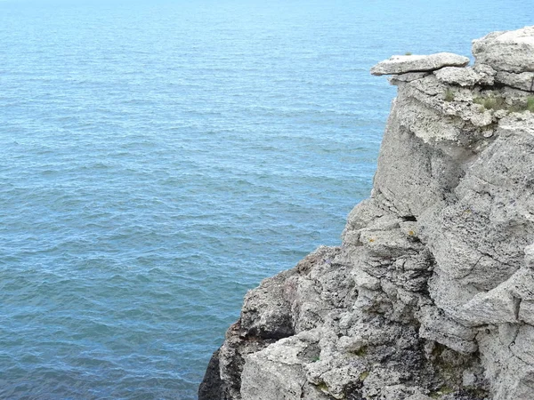 Seascape Utsikt Från Port Tapet Bakgrund Närbild — Stockfoto