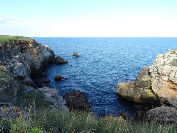 Vista Paisagem Marinha Porto Papel Parede Fundo Close — Fotografia de Stock