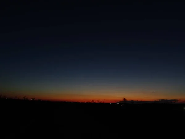 Cielo Oscuro Del Ocaso Del Gradiente — Foto de Stock