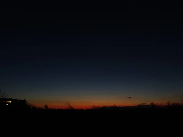 Темное Серое Закатное Небо — стоковое фото