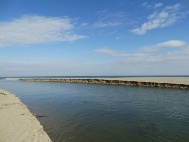 Denizde kum satırı