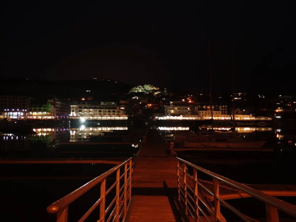 City Lights View Bridge — Stok Foto