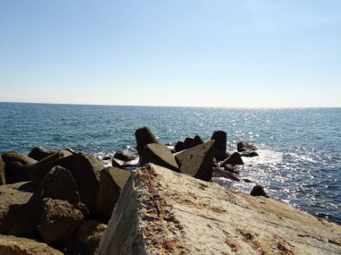 Rocky Yalı kapatın arka plan