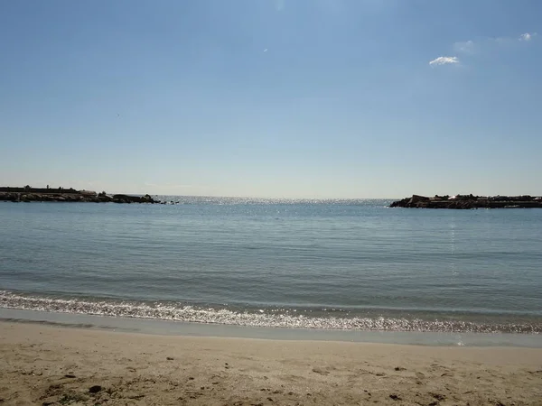 海海岸关闭背景 — 图库照片