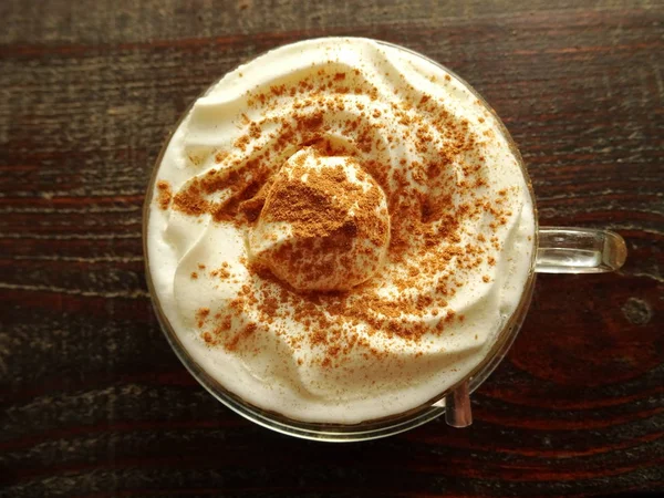 Cappuccino with Cream and Cinnamon