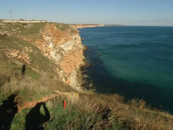 Vista Dalla Riserva Naturale Kaliakra Sulla Costa Del Mar Nero — Foto Stock