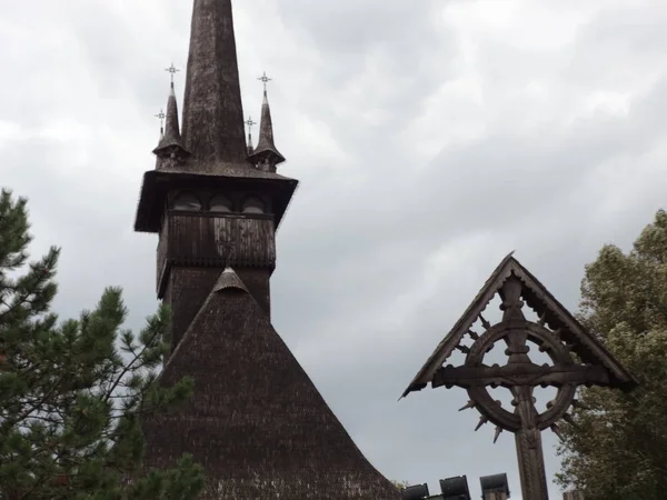 Toit Bois Une Église Constanta Roumanie — Photo