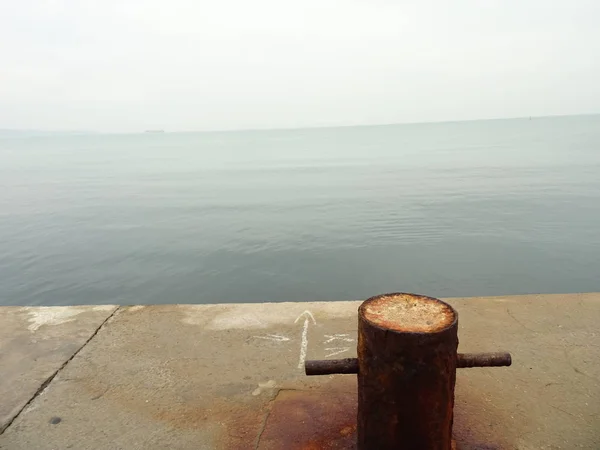 Bir Bağlantı Noktası Görünümünden Deniz Manzarası — Stok fotoğraf