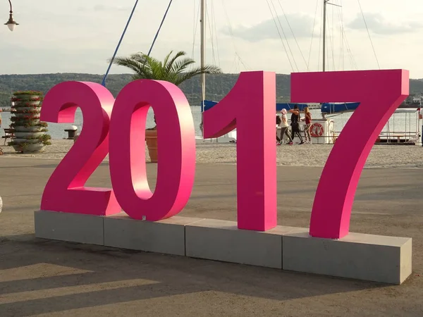 View Pink 2017 Number — Stock Photo, Image