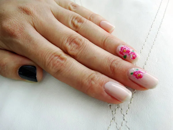 Ręka Mody Manicure — Zdjęcie stockowe