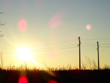 Güzel gün batımı wallpeper arka plan