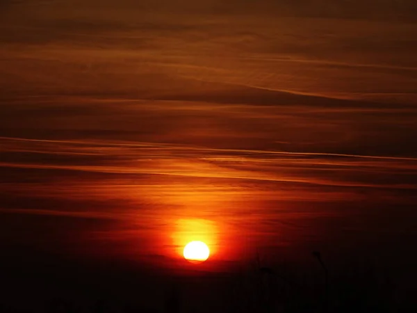 Beautiful View Bright Sunrise — Stock Photo, Image